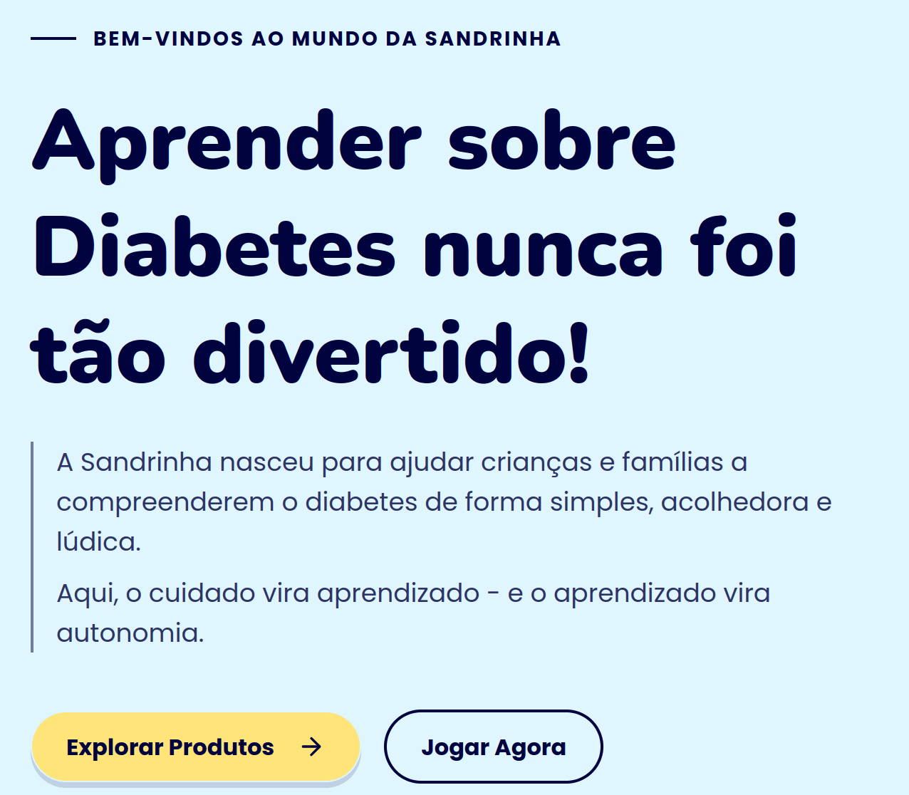 Prévia do projeto Mundo da Sandrinha